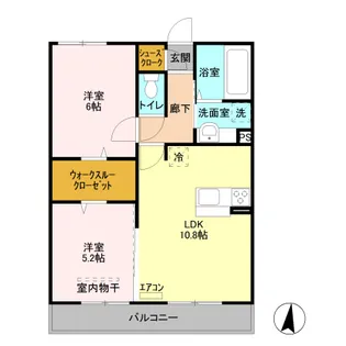 カルミアコート【2階】の間取り