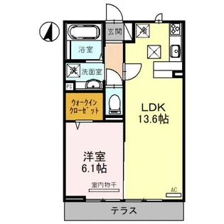 グランウィステリア【1階】の間取り