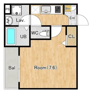 ジーメゾン見沼大和田アゼリア【205号室】の間取り