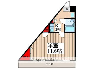ロイヤルヒルズ【101号室】の間取り