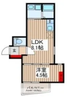 ルナマーレ七里【3階】の間取り