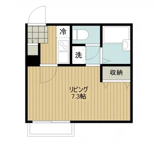 パルテンツァ七里【103号室号室】の間取り