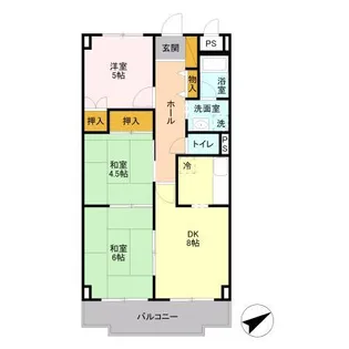 メゾンアルテミス【4階】の間取り