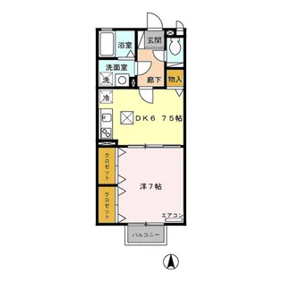 ラフィナート III【1階】の間取り