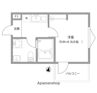 DELIGHT TOWN【3階】の間取り