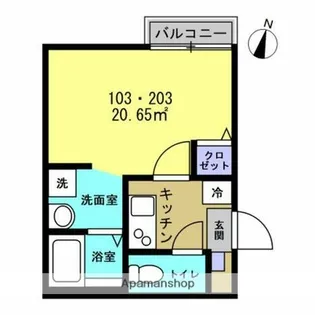 カーサ フェルマータ【1階】の間取り