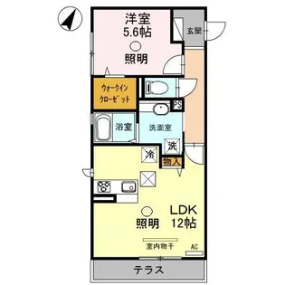 ハピネスII【1階】の間取り