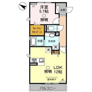 ハピネスII【2階】の間取り