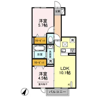 ルミナステラス【1階】の間取り