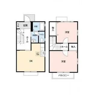 ウエストヒルI【1階】の間取り