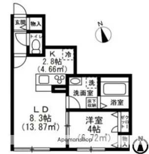 CAMELLIA HOUSE【1階】の間取り