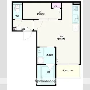 JACK MARUGASAKIⅠ【2階】の間取り
