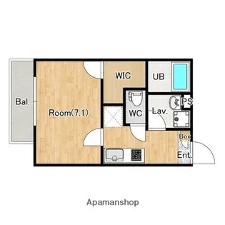 カレント大和田【1階】の間取り