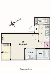 JACK MARUGASAKIⅡ【2階】の間取り