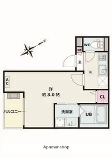 JACK MARUGASAKIⅡ【1階】の間取り