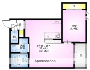 REGALEST東大宮【1階】の間取り