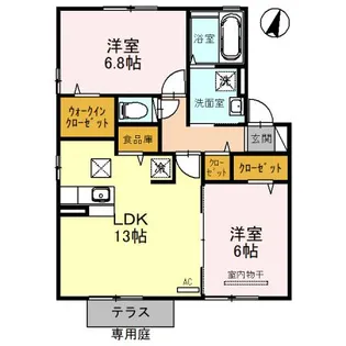 ビーノ II【1階】の間取り