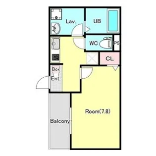 ジーメゾンリトスメラン見沼【201号室】の間取り