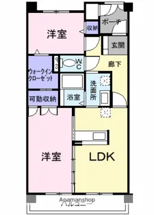 プリムヴェール ブリアン【204号室】の間取り