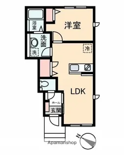 GRACE TERRACE【102号室】の間取り