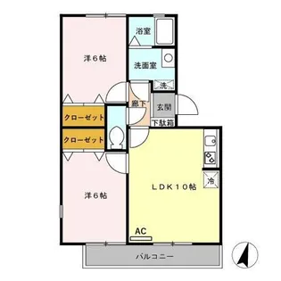 ハイカムールTAKATO【3階】の間取り
