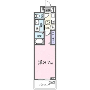 ヒカルサさいたま宮原【1階】の間取り