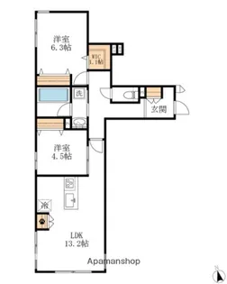 casa clair【1階】の間取り