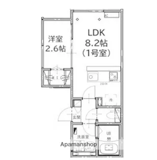 アヴニール宮原【2階】の間取り