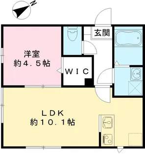 ステラフィオーレ【105号室号室】の間取り