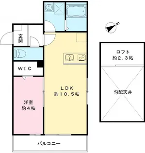 ステラフィオーレ【204号室号室】の間取り