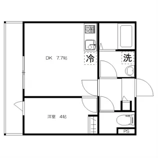 STONE RIVER 堀崎町【101号室号室】の間取り