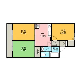 セジュールちづる【1階】の間取り