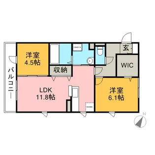 フィレンツェ【1階】の間取り