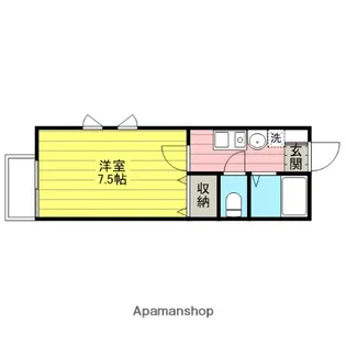 グリーンパレス【105号室】の間取り