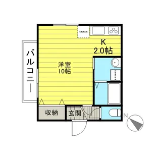 エアルアクティース【1階】の間取り