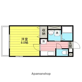 メゾンドゥシェルブール【102号室】の間取り