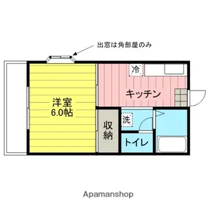 イーストハイツA【201号室】の間取り
