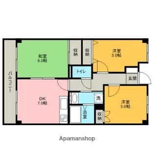 埼玉県さいたま市見沼区堀崎町【マンション】の間取り