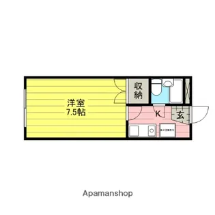 ベルメゾン・サン【204号室】の間取り