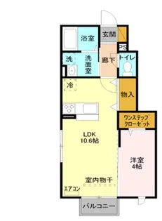 セジュールアン ラビ【1階】の間取り