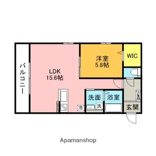 LE VENT CLAIR【1階】の間取り