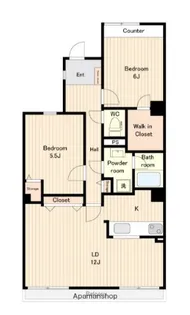 セレーノ大宮E【4階】の間取り