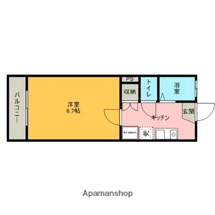 ベルフォーレ土呂【G号室】の間取り