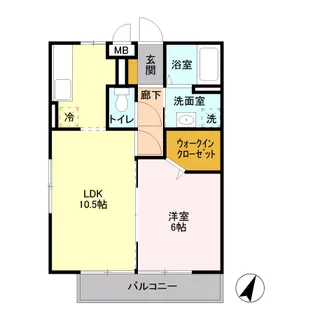 スカイシティ・ベルテ【3階】の間取り