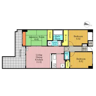 ブリリアント【1階】の間取り