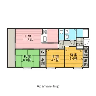 ユーエスハイムⅢ【301号室】の間取り