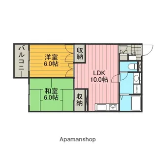メゾンサンロード【103号室】の間取り