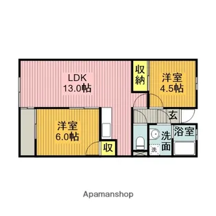グリーンピア【3階】の間取り