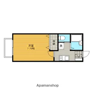 ビューテラス【102号室】の間取り