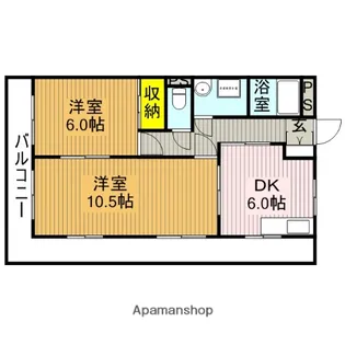 飯沼ビル【201号室】の間取り